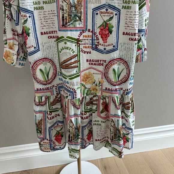 Joie Linen Blend Patterned Midi Dress – Size Small – NWOT - Picture 8 of 9